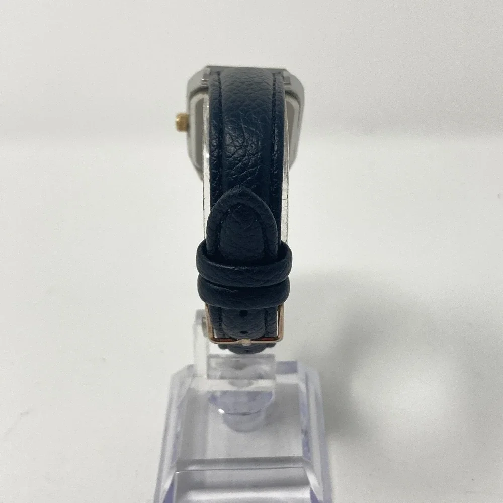 Anne Klein Women's Tank Watch 24mm Gold Silver Two Tone 30M WR New Battery 8" - Picture 6 of 16